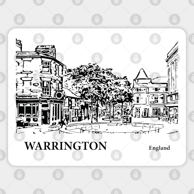 Warrington England Magnet by Lakeric